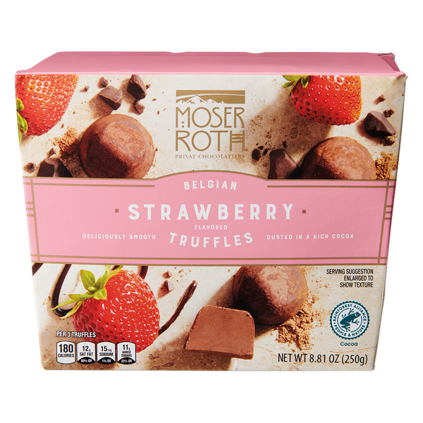 トリュフ Moser Roth Strawberry Dusted Truffle Same-Day Delivery or Pickup