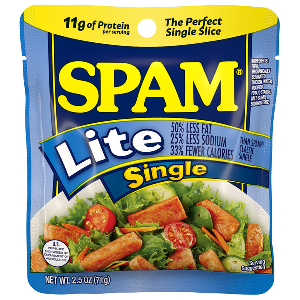 SPAM Single Lite, 2.5 OZ Same-Day Delivery or Pickup | Harps Food