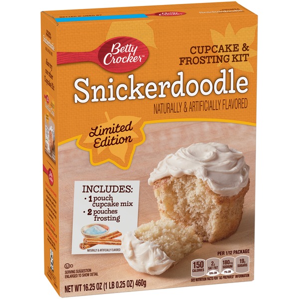 Betty Crocker Snickerdoodle Limited Edition Cupcake & Frosting Kit (16.