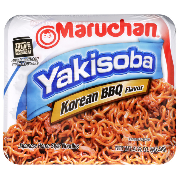 Maruchan Yakisoba Korean BBQ Japanese Home Style Noodles Same-Day