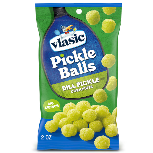 Vlasic Pickle Balls, Dill Pickle Flavored Corn Puffs