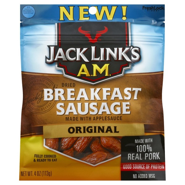 Jack Link's Sausage, Breakfast, Original, Dried (4 oz) from Walmart