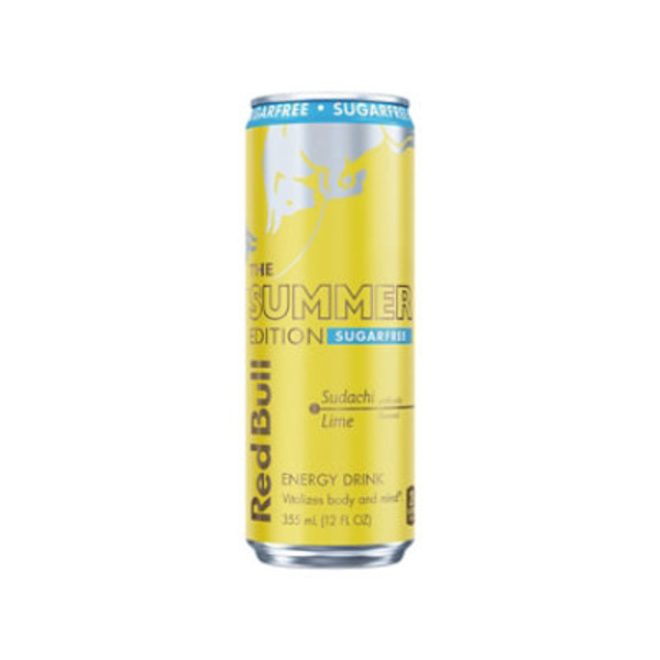 Red Bull Summer Edition Sugarfree Sudachi Lime Energy Drink Can