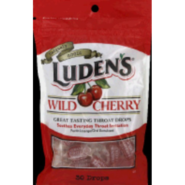 Luden's Soothing Throat Drops Wild Cherry Same-Day Delivery or
