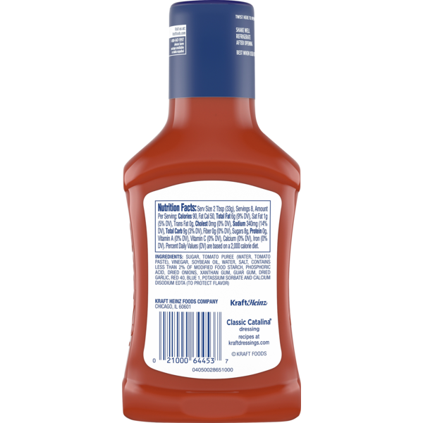 Kraft Catalina Fat Free Salad Dressing Nutrition Facts Besto Blog