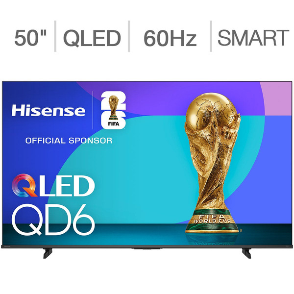 Hisense 50" Class - QD6 Series - 4K QLED Smart TV - Allstate 3-Year Protection Plan Bundle Included