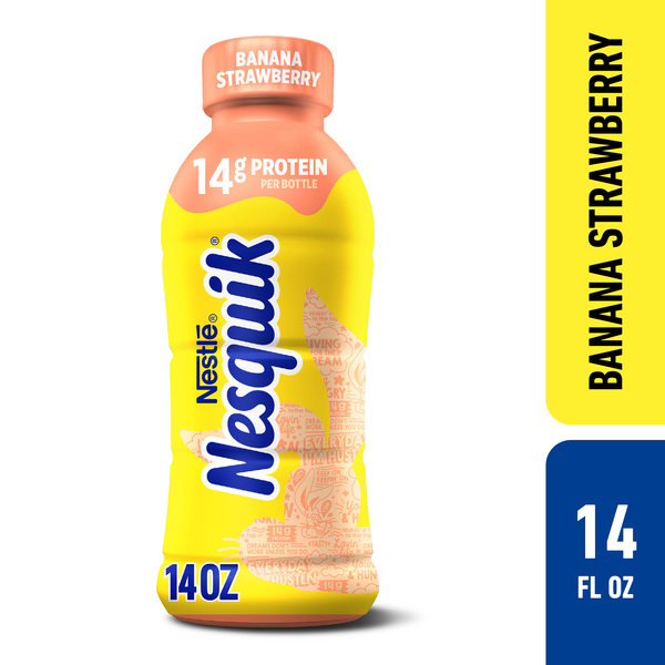Nestlé NESQUIK Banana Strawberry Flavored Milk