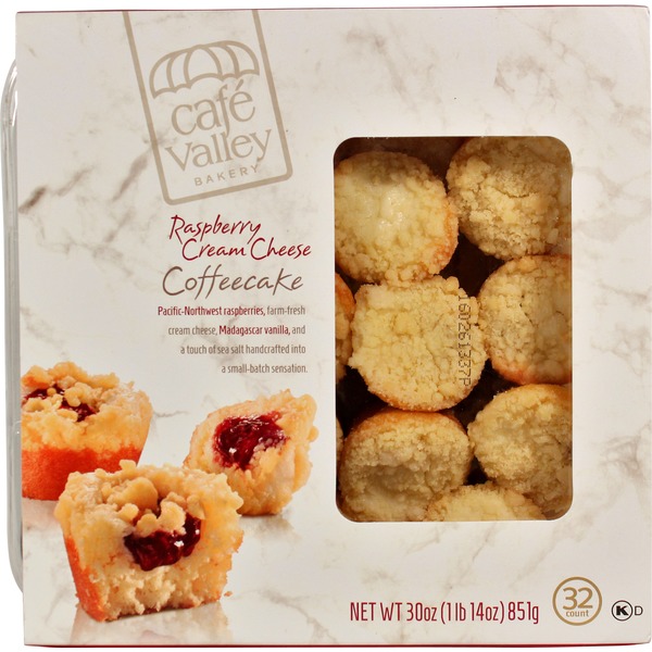 Cafe Valley Bakery Raspberry Cream Cheese Coffee Cake (32 ct) from