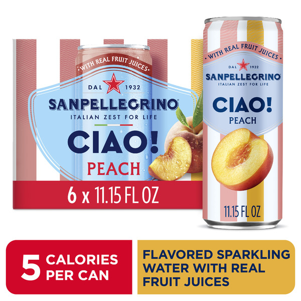 San Pellegrino Ciao Peach Sparkling Water