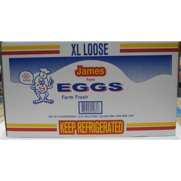 James Farm - Extra Large Loose Eggs - 30 Dozen