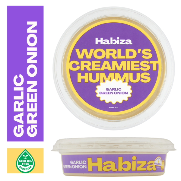 Habiza Garlic Green Onion Hummus, Seed Oil Free Certified