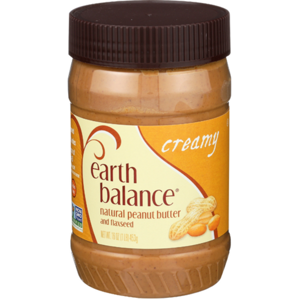 Earth Balance Creamy  Peanut Butter With Flax Seed