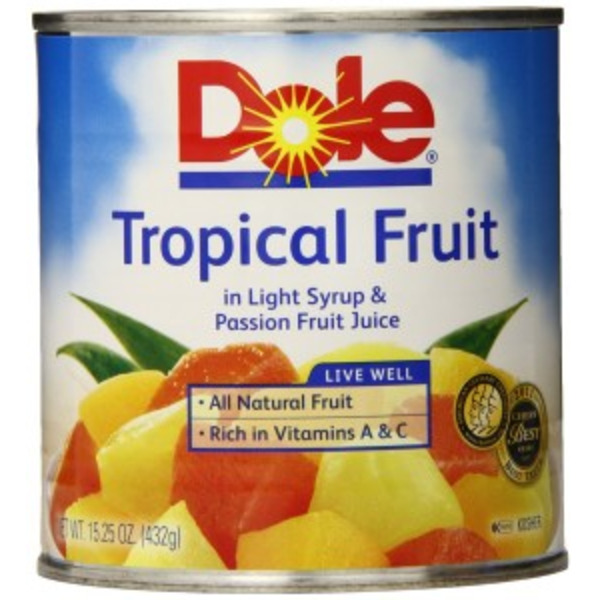 Dole - Tropical Fruit Salad in Light Syrup - #10 cans