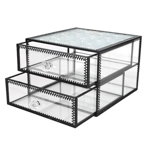 Ashland Two-Drawer Glass Box