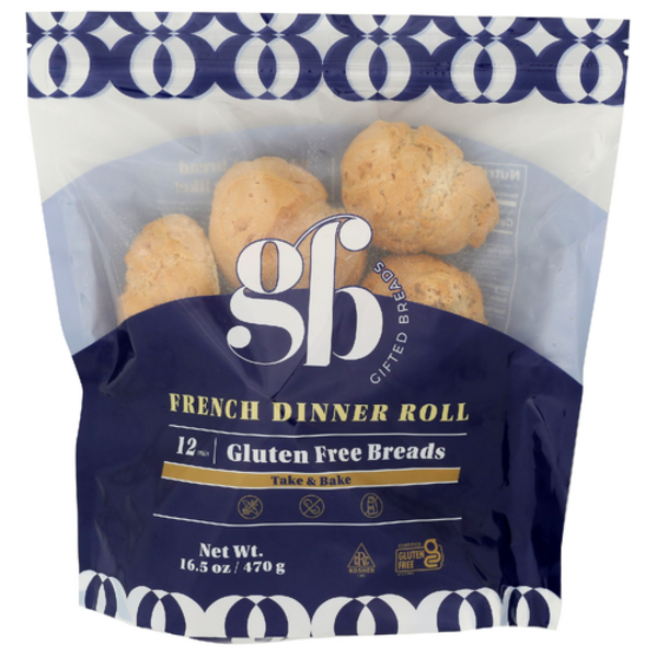 Gifted Breads Gluten Free French Dinner Roll 12 Pack