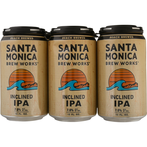 Santa Monica Beer, Inclined IPA, Beach Brewed, 6 Pack Same-Day