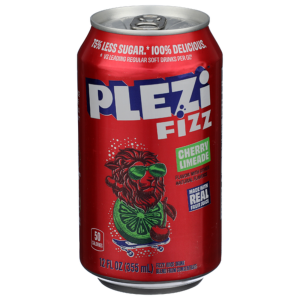 Plezi Cherry Limeade Fizzy Juice Drink Same-Day Delivery or Pickup