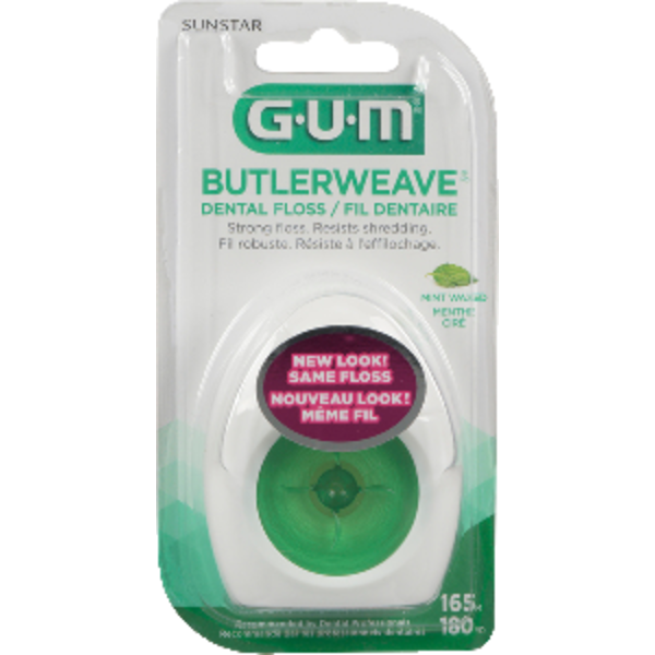 GUM ButlerWeave Waxed Dental String Floss - Mint Same-Day Delivery | Rexall