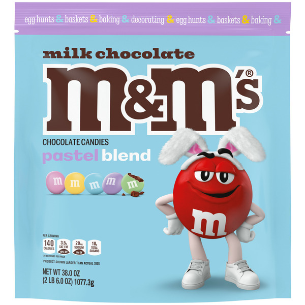 M&M's Milk Chocolate Pastel Blend Easter Candy Bulk Same-Day
