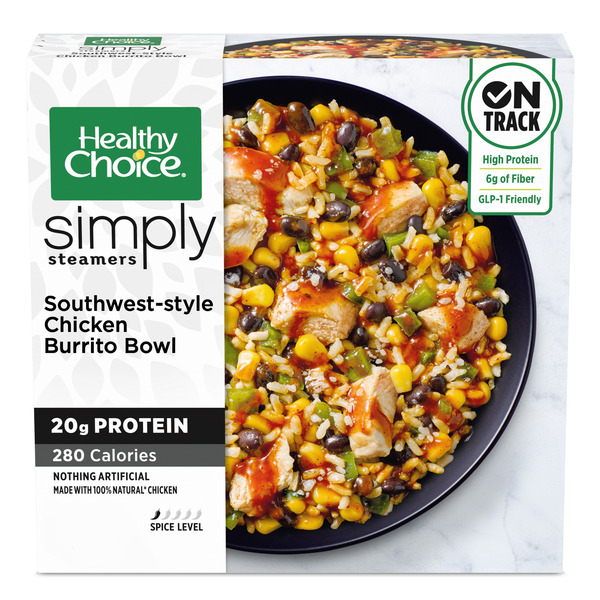 healthy choice glp 1 friendly Healthy Choice Simply Steamers Southwest-Style Chicken Burrito Bowl, Frozen  Meal Same-Day Delivery or Pickup