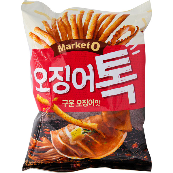 Market O Grilled Squid Flavor Baked Potato Snacks