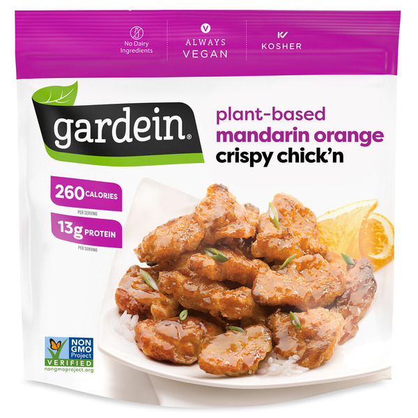 Gardein Plant-Based Mandarin Orange Crispy Chick'n, Frozen Meat Alternative
