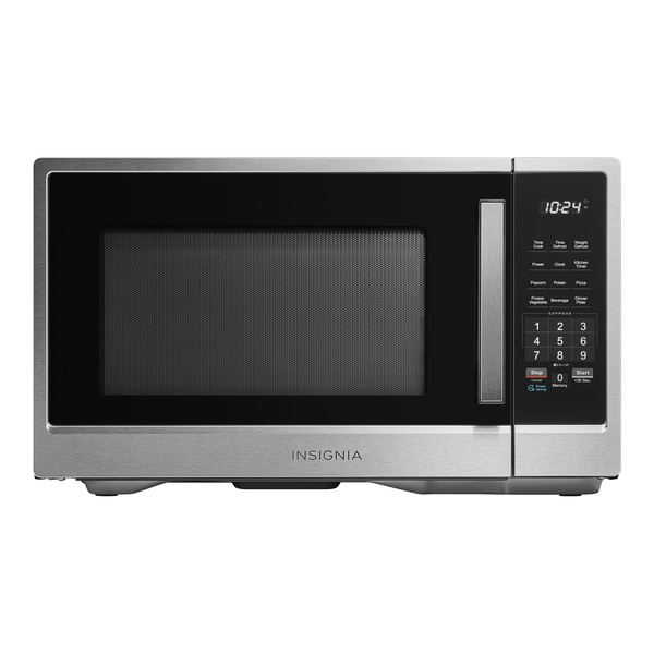 Insignia Countertop Microwave, 1.1 Cu. Ft. - Stainless Steel