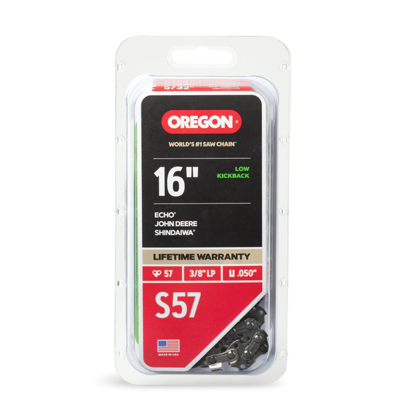 Oregon S57 57 Link Replacement Chainsaw Chain For 16-in , 0.05-in Gauge , 3/8-in Pitch