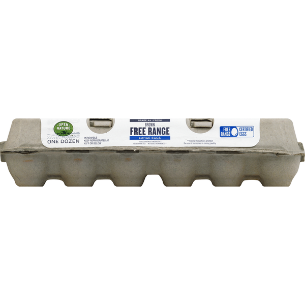 Open Nature Eggs Brown Free Range Large