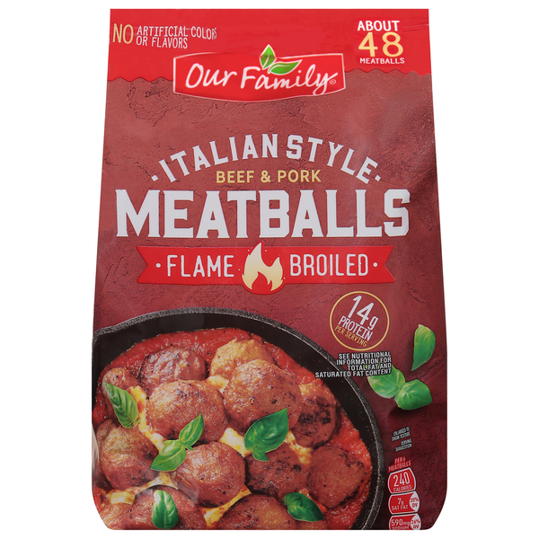 Our Family Meatballs, Beef & Pork, Italian Style