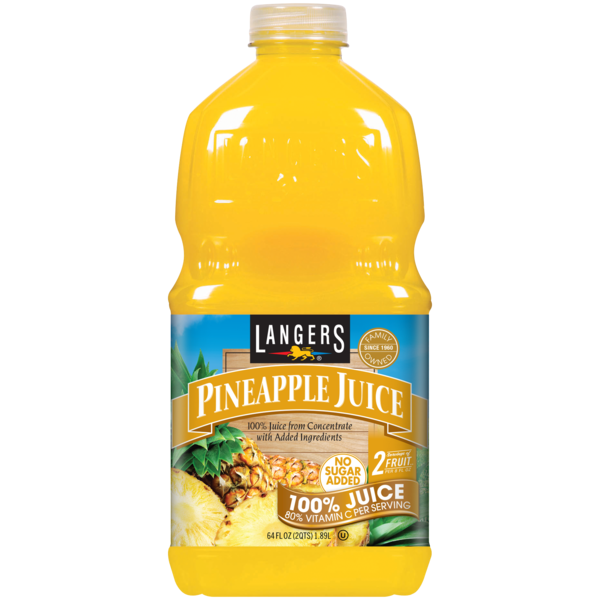Langers - Pineapple Juice - 8/64 oz bottles