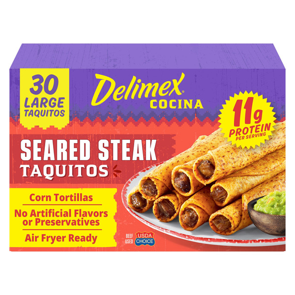 Delimex Seared Steak Taquitos, 30-count