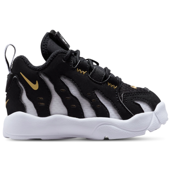 Nike Kids' Toddler Air DT Max ‘96 Low Casual Shoes, Size 9.0 - Black/Metallic Gold/White