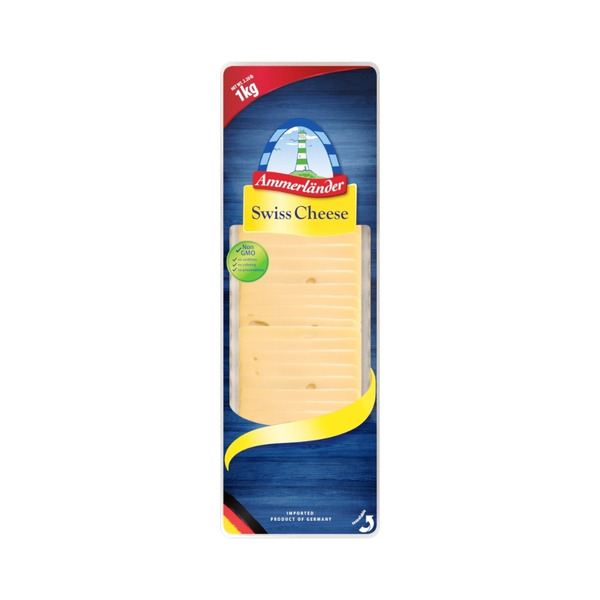 Ammerlander - Sliced Swiss Cheese - 2.2 lbs