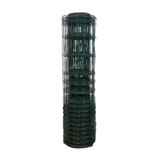 Wire Rabbit Fence The Home Depot Everbilt 50 ft L x 28-inch H Green Vinyl-Coated Welded ...