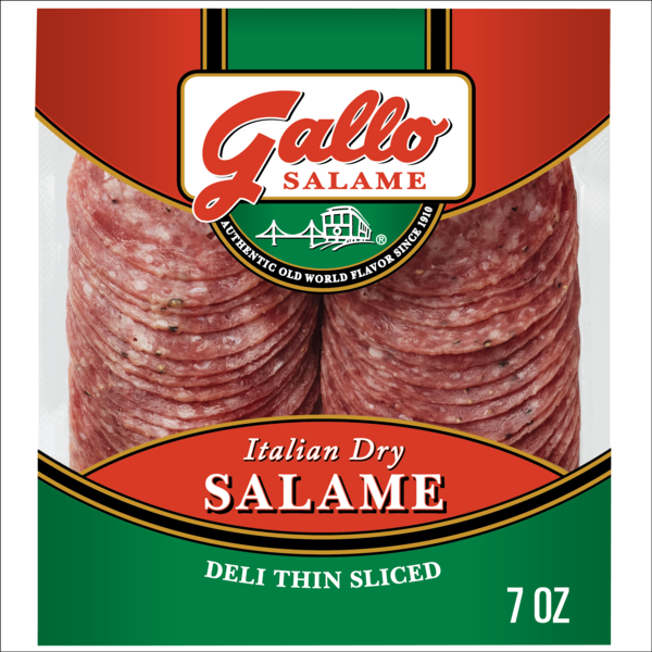 Gallo Salame Salame® Deli Thin Sliced Italian Dry Salami Lunch Meat, 7 oz