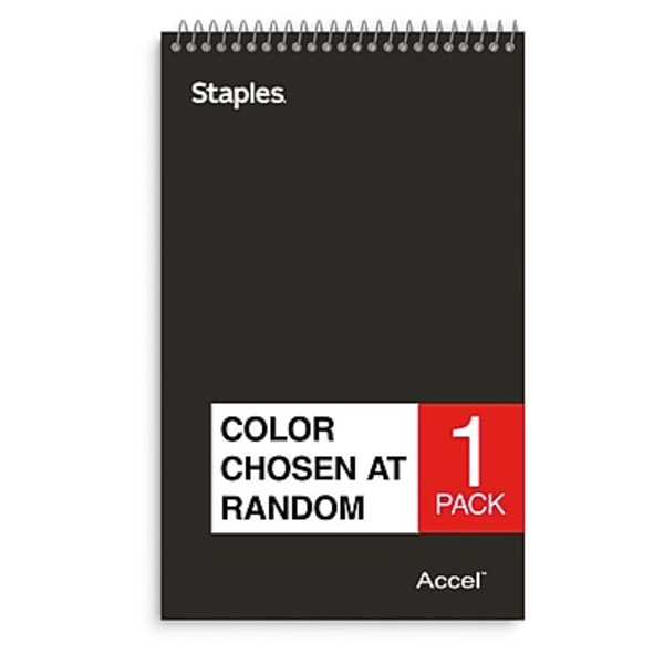 Accel 6" x 9" 100 Sheets Black Top-Bound Memo Notebooks
