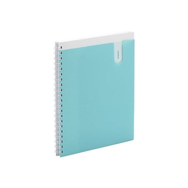 Poppin 102043 8.5" x 11" Aqua 1-Subject College Ruled Notebook