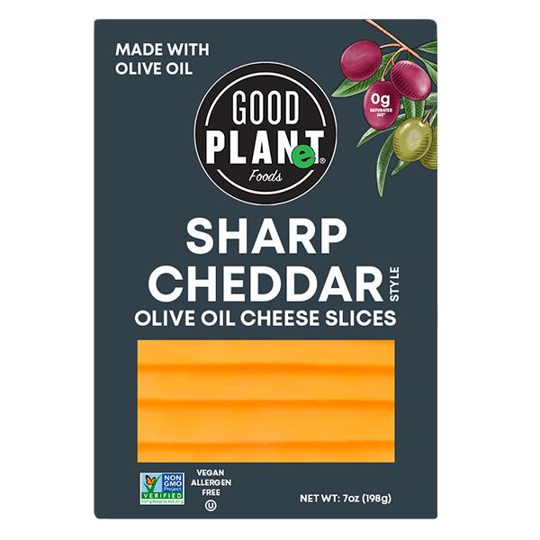 GOOD PLANeT Foods Olive Oil Sharp Cheddar Slices