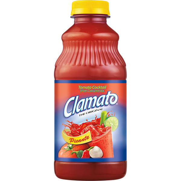 Mott's Spicy Clamato Juice (Picante) - 12/32 oz plastic bottle