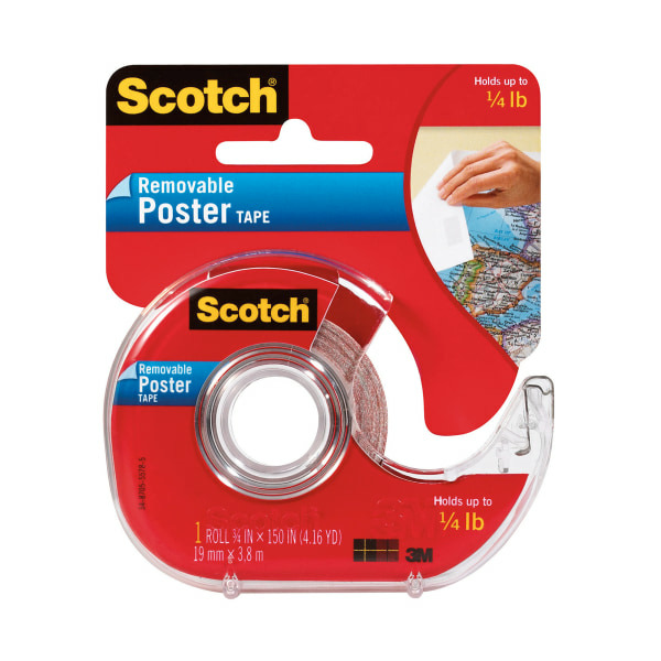 Scotch Poster Tape, Double-Stick, 3/4-Inch