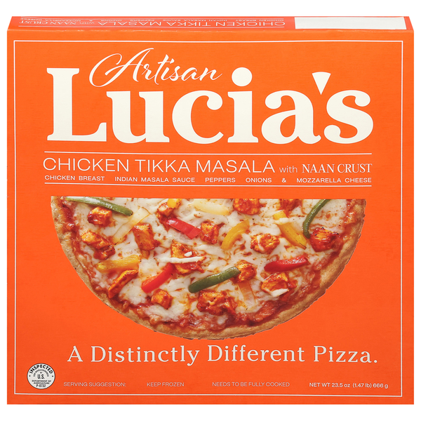 Lucia's Pizza, Chicken Tikka Masala, Naan Crust, Artisan Same-Day