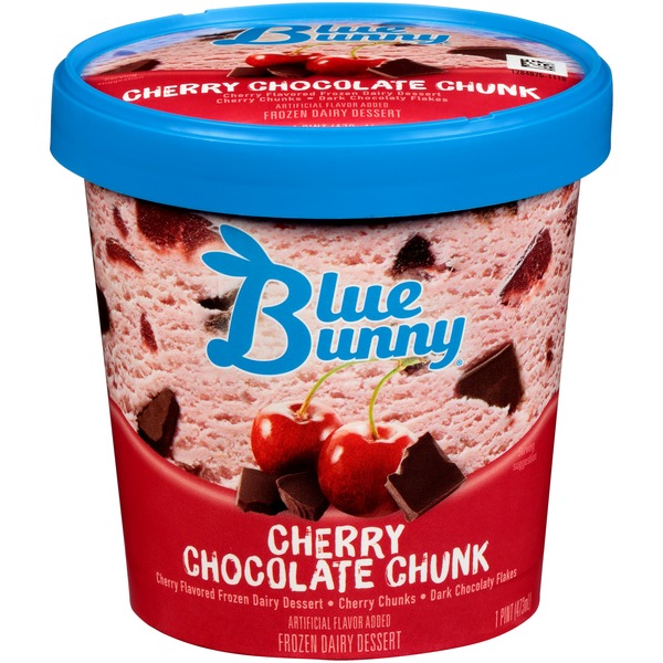 Blue Bunny Cherry Chocolate Chunk Ice Cream (16 fl oz) Instacart