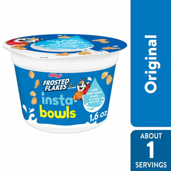 Frosted Flakes Cold Breakfast Cereal, Instant Cereal, Kids Snacks, Original