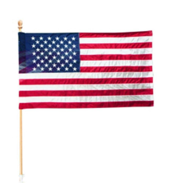Seasonal Designs 2-1/2 Ft. X 4 Ft. Polycotton U.s. Flag Kit