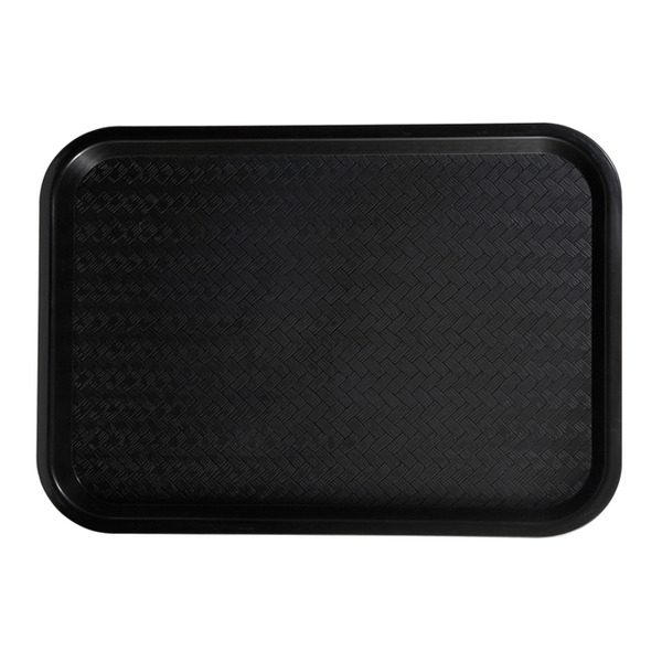 Winco - High Quality Plastic Cafeteria Tray, Black, 10" x 14" - 1 Ct.