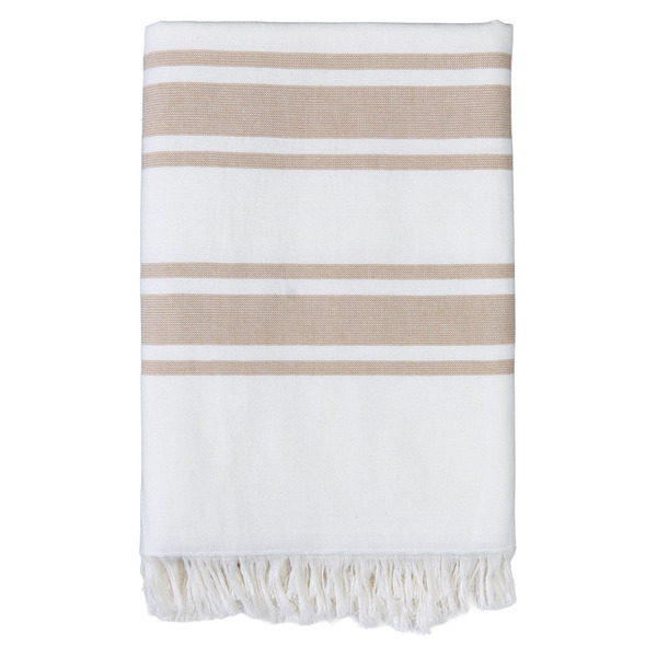 ◆タチカワ◆バーチカルブランド◆W430×H197◆O-2509BL6◆ KIRKTON HOUSE Taupe Coastal Turkish Bath Towel Same-Day Delivery