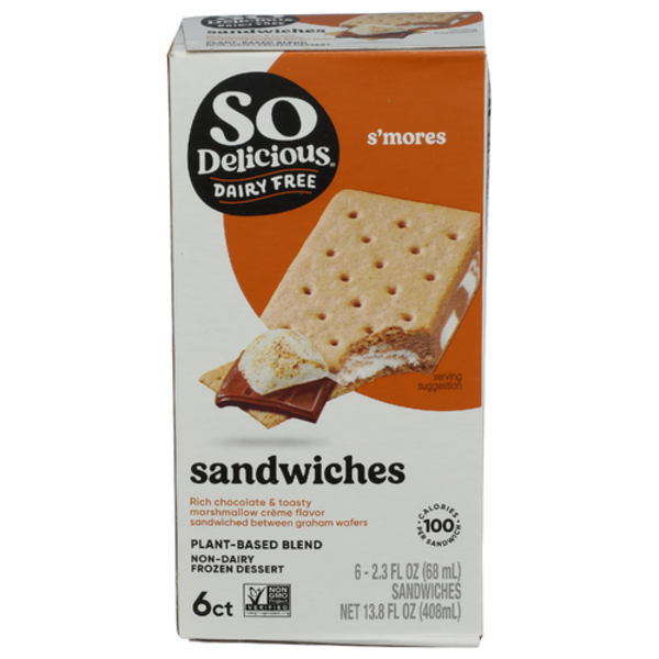 So Delicious S'Mores Dessert Sandwiches 6 Pack