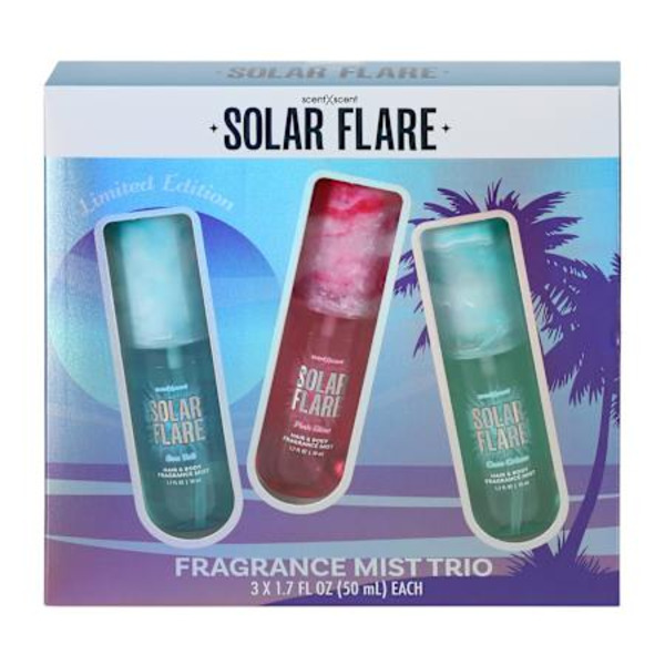 Scent XScent Solar Flare Limited Edition Fragrance Mist Trio