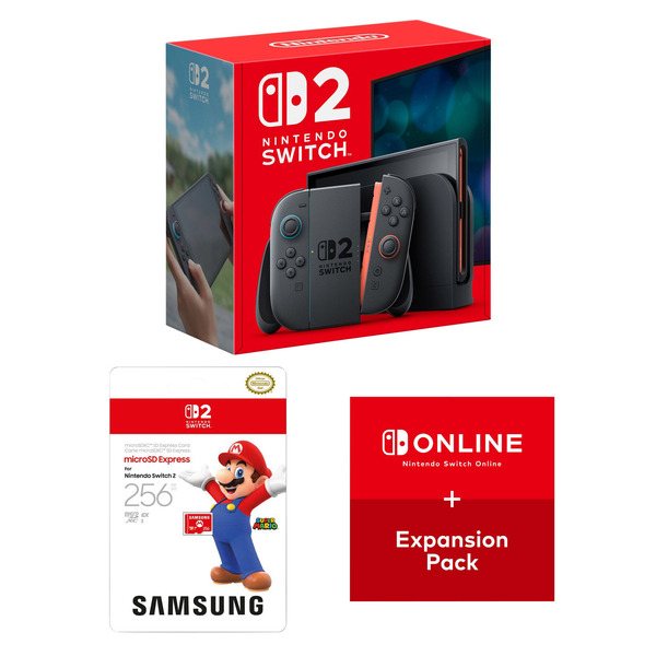 Nintendo Switch 2 Console with 256 GB microSD Express Card & Online Expansion Pack Bundle